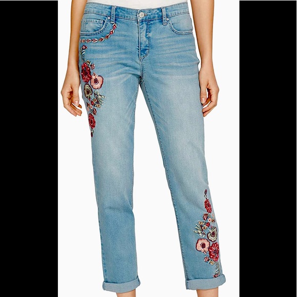 Vintage America Floral Embroidered 